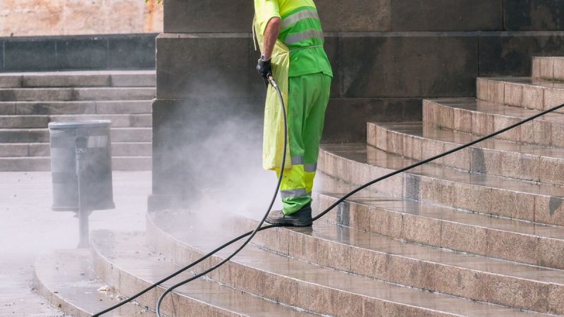 Paving and stair cleaning